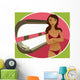 tanning bed brunette Wall Mural