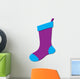 Purple Stocking Wall Decal