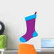 Purple Stocking Wall Decal