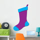 Purple Stocking Wall Decal