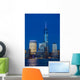 Manhattan Skyline from Jersey at twilight, New York Wall Mural