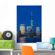Manhattan Skyline from Jersey at twilight, New York Wall Mural