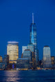 Manhattan Skyline from Jersey at twilight, New York Wall Mural