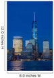 Manhattan Skyline from Jersey at twilight, New York Wall Mural