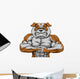 Bring it bulldog mascot Wall Decal