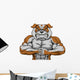 Bring it bulldog mascot Wall Decal