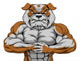 Bring it bulldog mascot Wall Decal