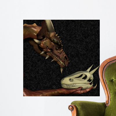 Dragon Hamlet shown on a wall