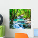 Cool waterfall forest Wall Mural