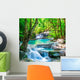 Cool waterfall forest Wall Mural