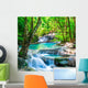 Cool waterfall forest Wall Mural