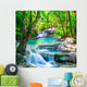 Cool waterfall forest Wall Mural