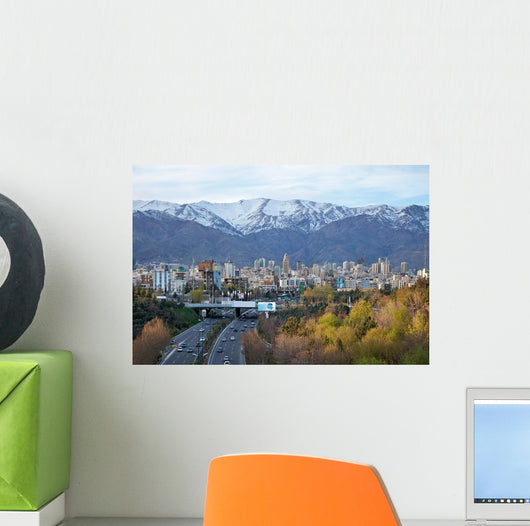 Tehran Skyline and Highway