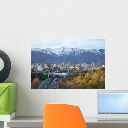 Tehran Skyline and Highway