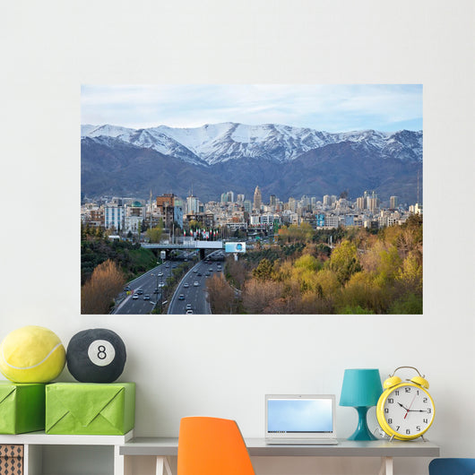 Tehran Skyline and Highway