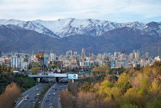 Tehran Skyline and Highway