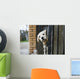 Baby pappy white labrador in cage Wall Mural