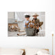 Boys playing captain and traveler Wall Mural