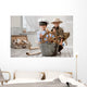 Boys playing captain and traveler Wall Mural