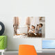 Boys in the image of sailors playing in her room Wall Mural