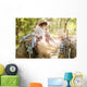 Boys travelers exploring route map Wall Mural