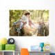 Boys travelers exploring route map Wall Mural