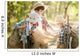 Boys travelers exploring route map Wall Mural