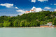 View to the benedictine abbey in Tihany, Hungary Wall Mural