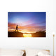 precipice between mountains Wall Mural
