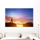 precipice between mountains Wall Mural