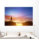precipice between mountains Wall Mural
