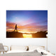 precipice between mountains Wall Mural