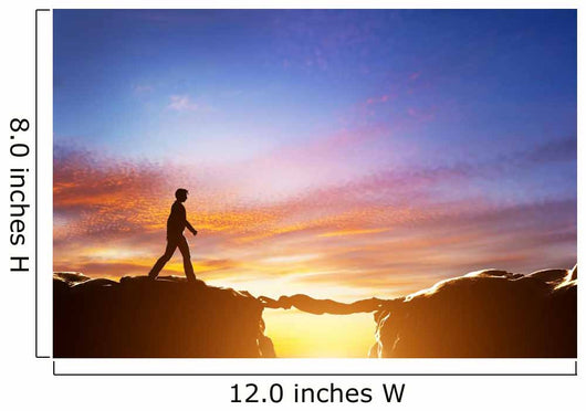 precipice between mountains Wall Mural