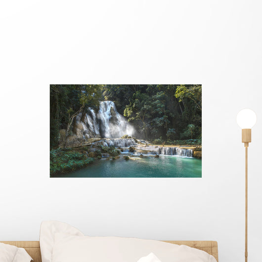 kuang si waterfall Wall Mural