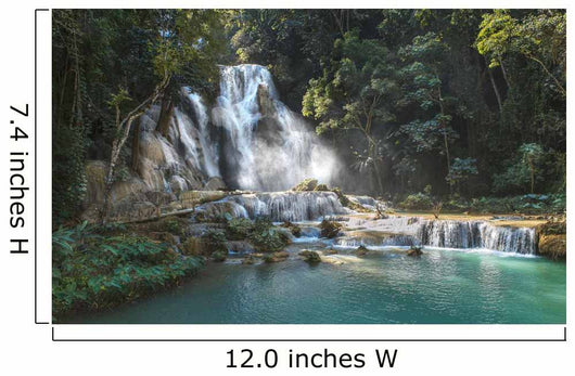 kuang si waterfall Wall Mural