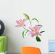 Pink lilly flowers Wall Decal