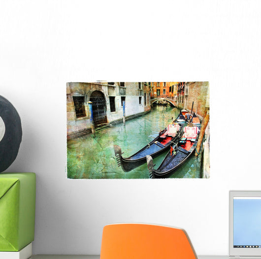 Gondolas Venetian Canal Wall Mural