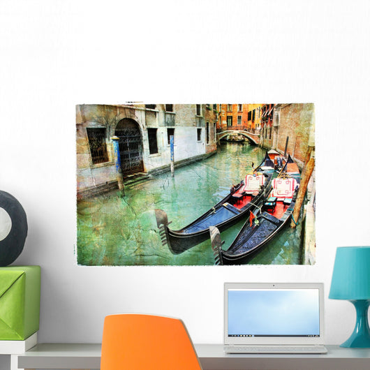 Gondolas Venetian Canal Wall Mural