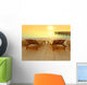 Sunset at the beach Wall Mural