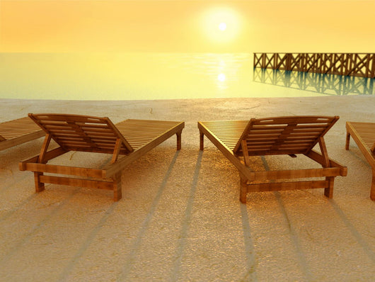Sunset at the beach Wall Mural