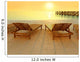 Sunset at the beach Wall Mural