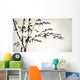 ink painted bamboo Wall Mural