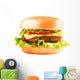 burger isolated on white Wall Decal
