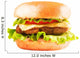 burger isolated on white Wall Decal