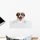 Puppy Papillon with Open Wall Decal