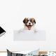 Puppy Papillon with open mouth Wall Decal