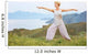 Senior woman doing yoga exercises Wall Mural