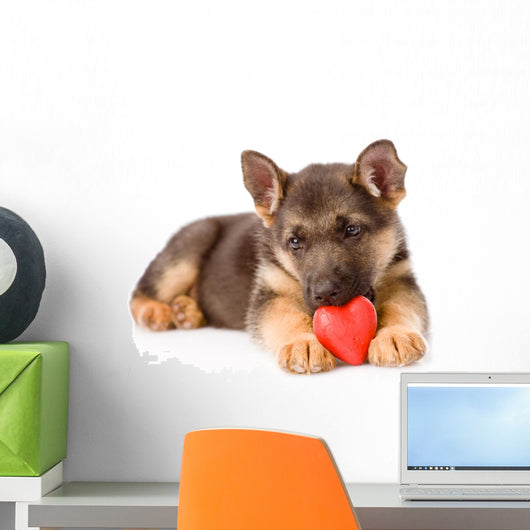 german shepherd love Wall Decal