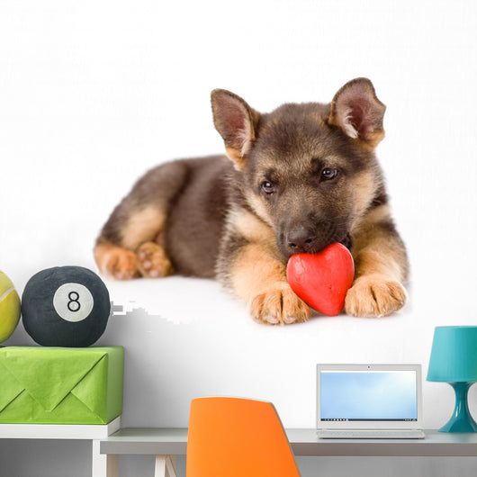 german shepherd love Wall Decal