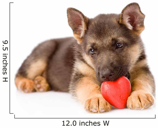 german shepherd love Wall Decal